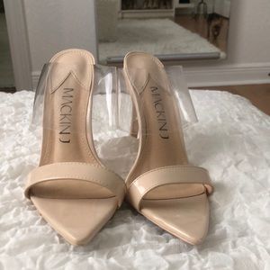 MACKIN J Clear Nude Heels